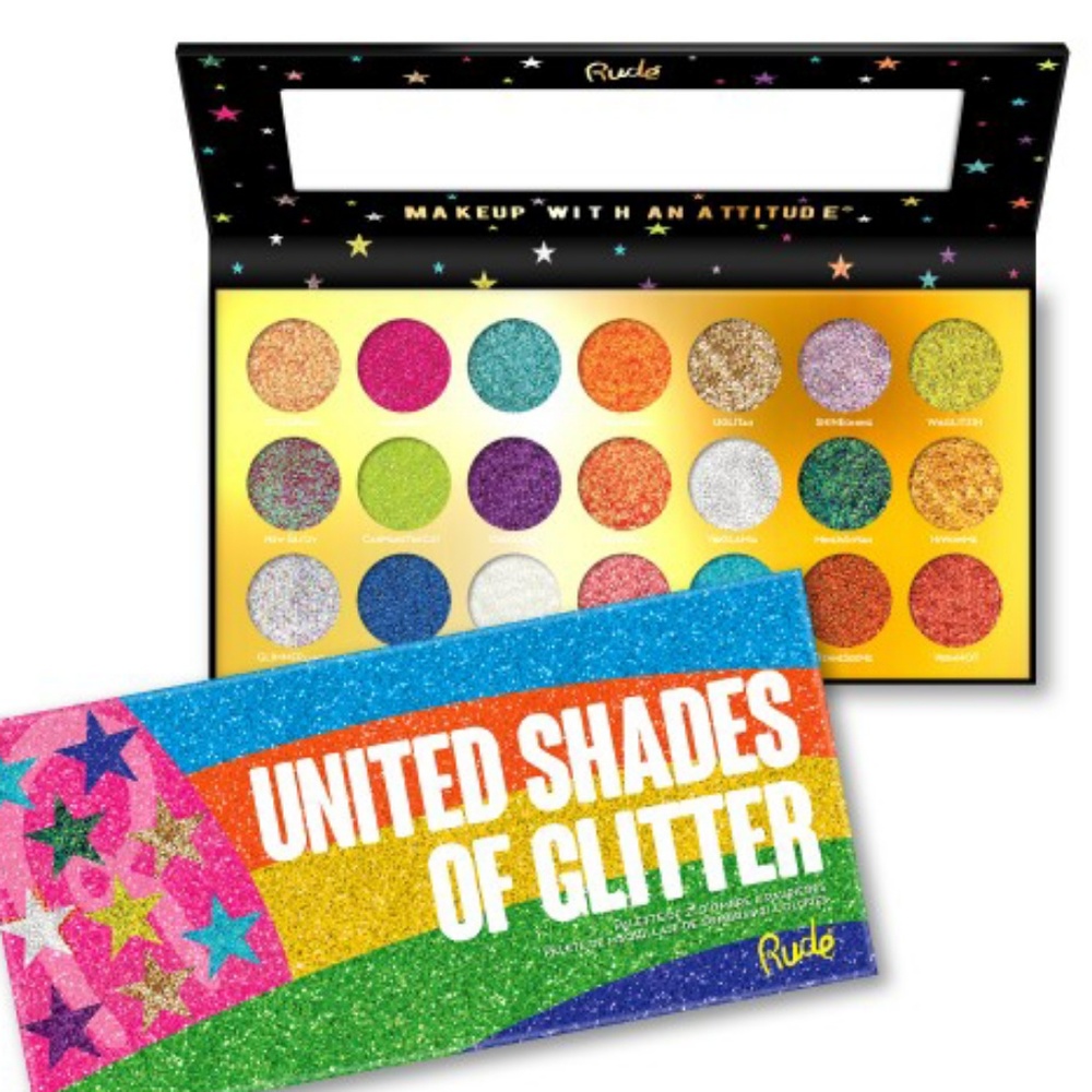 21 color pressed glitter eyeshadow palette